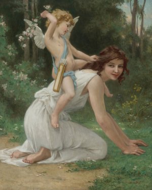 Venus And Cupid by Guillaume Seignac Oil Painting