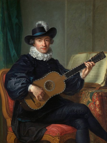 Main Product Photo of Portrait of Monsieur Aublet  Painting by Guillaume Voiriot