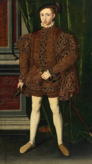 Portrait of King Edward VI by Guillim Scrots Oil Painting