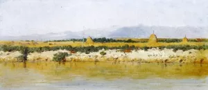 Banks of a River painting by Guiseppe Signorini