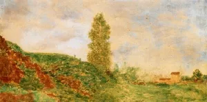 Landscape painting by Guiseppe Signorini