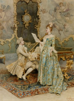 The Soloist by Guiseppe Signorini Oil Painting