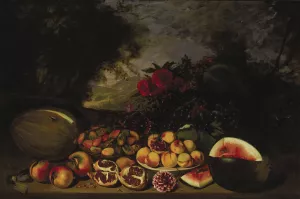 Bountiful Fruit by Gumersindo Diaz Oil Painting
