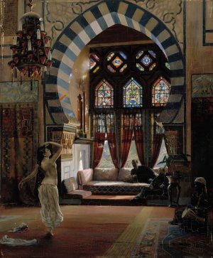 Almee, An Egyptian Dancer by Gunnar Berndtson Oil Painting