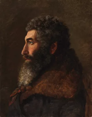 Portrait Of A Jewish Man by Gunnar Berndtson Oil Painting