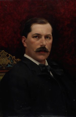 Portrait Of Baron Delort De Gleon by Gunnar Berndtson Oil Painting