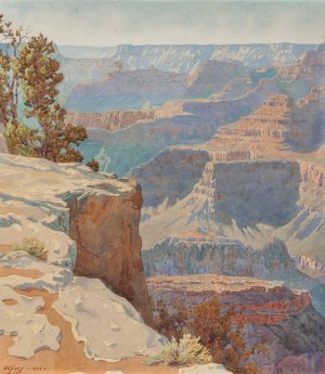Grand Canyon by Gunnar Mauritz Widforss Oil Painting