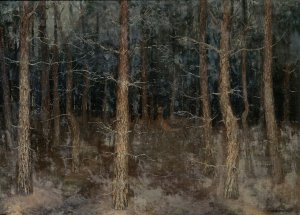 Mystieke paden; bosgezicht by Gust Van De Wall Perne Oil Painting