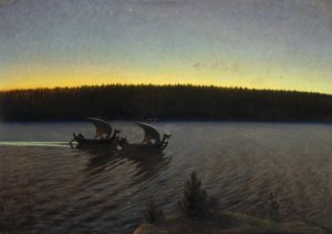 In Days of Yore by Gustaf Ankarcrona Oil Painting