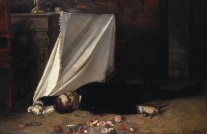 Epilogue by Gustaf Cederstrom Oil Painting