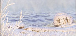 The First Breath of Cold on the Water by Gustaf Fjaestad Oil Painting