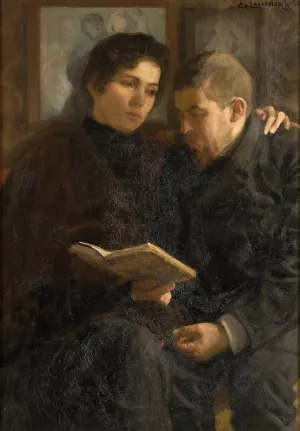A Poem by Gustaf Lagerstrom Oil Painting