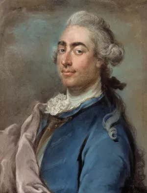A Young Aristocrat by Gustaf Lundberg Oil Painting