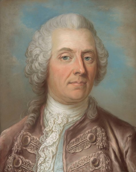 Baron Johan Wilhelm Sprengporten  by Gustaf Lundberg - Hand-Painted Oil Painting Reproduction