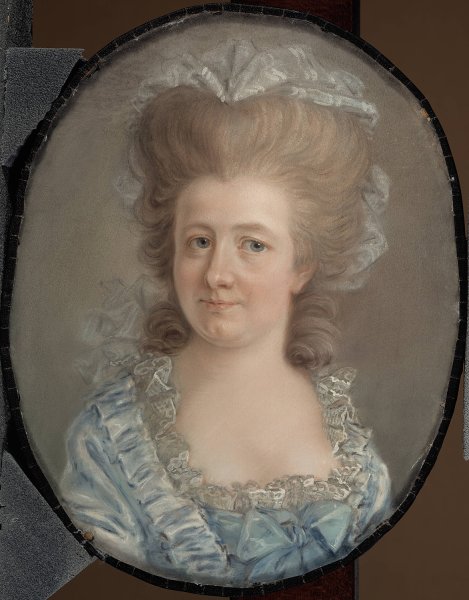 Baroness Maria Sofia Juliana Von Blixen  by Gustaf Lundberg - Hand-Painted Oil Painting Reproduction