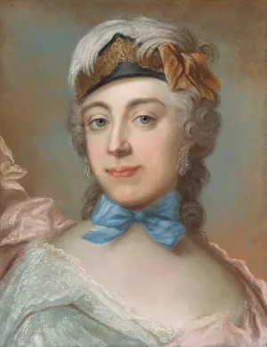 Countess Ulrika Charlotta Sprengtporten by Gustaf Lundberg Oil Painting
