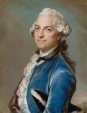 The Poet Gustaf Fredrik Gyllenborg by Gustaf Lundberg Oil Painting