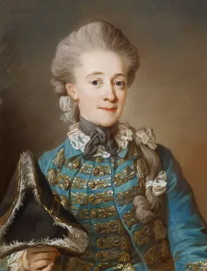Vapaaherratar Ulrica Fredrika Cedercreutz by Gustaf Lundberg Oil Painting