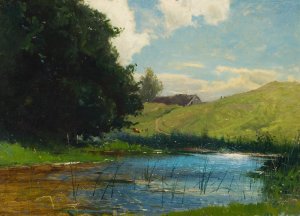 Landscape at Kopingebro, near Ystad by Gustaf Rydberg Oil Painting