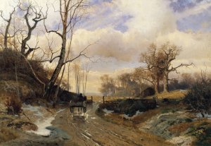 Spring in Skane by Gustaf Rydberg Oil Painting