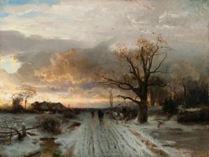 Winter Landscape by Gustaf Rydberg Oil Painting