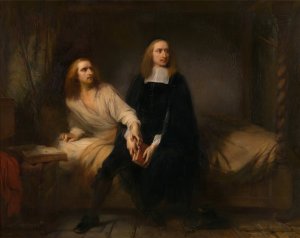 The De Witt Brothers in Captivity by Gustaf Wappers Oil Painting