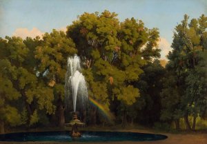 In the Park, Frascati by Gustaf Wilhelm Palm Oil Painting