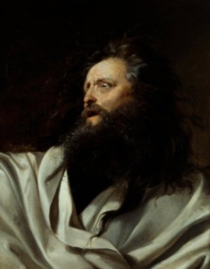 An Actor as King Lear by Gustav-Adolf Barthel Oil Painting