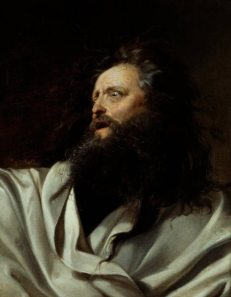 An Actor as King Lear  by Gustav-Adolf Barthel - Hand-Painted Oil Painting Reproduction