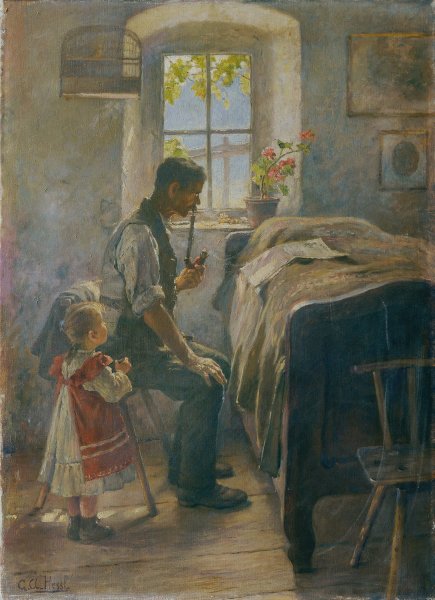 Main Product Photo of Feierstunde Painting by Gustav August Hessl