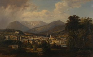 Blick auf Bad Ischl by Gustav Barbarini Oil Painting