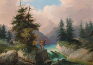 Schone Aussicht by Gustav Barbarini Oil Painting
