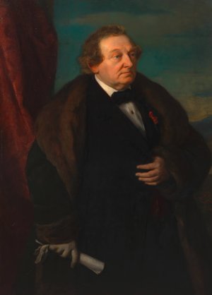 Heinrich Johann Immanuel Anschutz, Schauspieler by Gustav Gaul Oil Painting