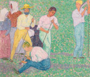 The Harvesters by Gustav Gildemeister Oil Painting