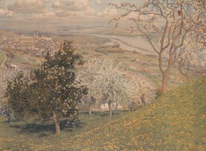 Fruhling by Gustav Jahn Oil Painting