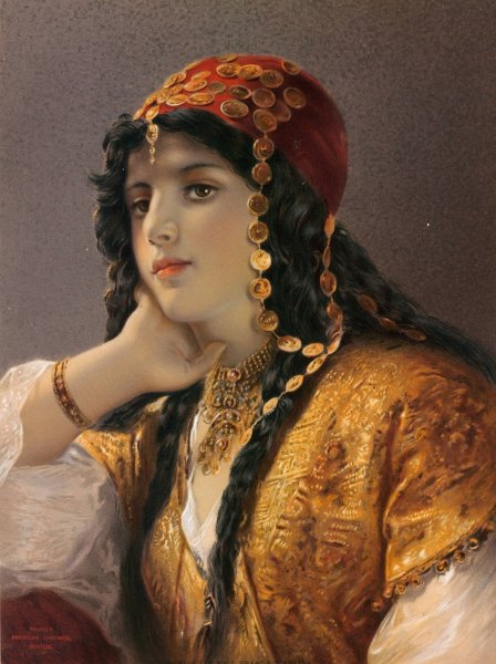 Odalisque  by Gustav Karl Ludwig Richter - Hand-Painted Oil Painting Reproduction