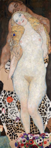 Adam And Eve  by Gustav Klimt - Hand-Painted Oil Painting Reproduction