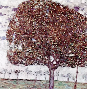 Apple Tree ll by Gustav Klimt Oil Painting
