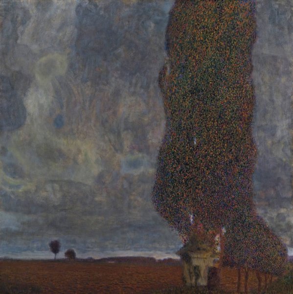 Approaching Thunderstorm  by Gustav Klimt - Hand-Painted Oil Painting Reproduction