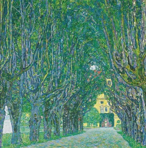 Avenue to the Kammer Castle by Gustav Klimt Oil Painting