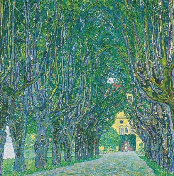 Avenue to the Kammer Castle  by Gustav Klimt - Hand-Painted Oil Painting Reproduction