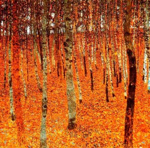 Beech Forest by Gustav Klimt Oil Painting