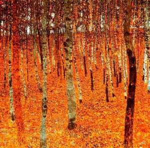 Beech Forest by Gustav Klimt Oil Painting