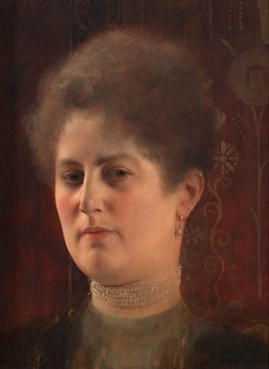 Bildnis einer unbekannten Frau by Gustav Klimt Oil Painting