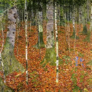 Birch Forest painting by Gustav Klimt