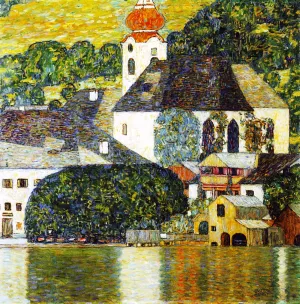 Church in Unterach on the Attersee painting by Gustav Klimt