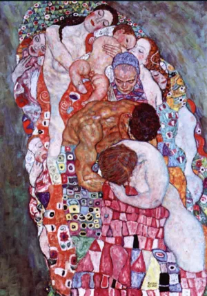 Death and Life II painting by Gustav Klimt