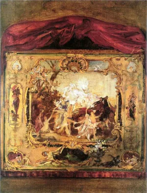 Design for a Theater Curtain by Gustav Klimt Oil Painting