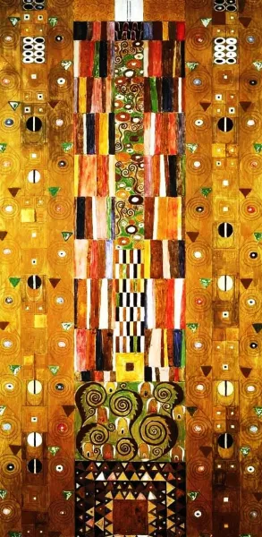 Design for the Stocletfries by Gustav Klimt - Oil Painting Reproduction