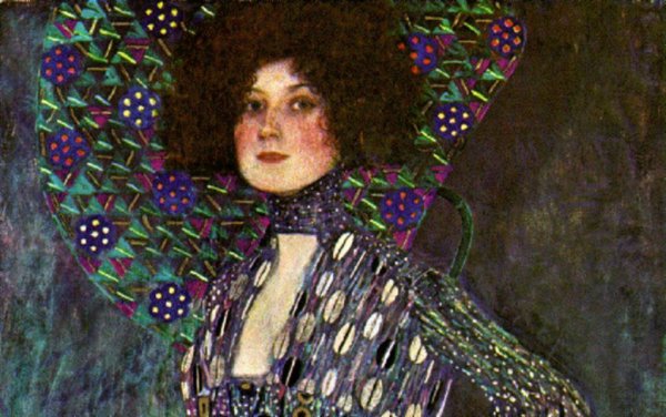 Emilie Floge by Gustav Klimt - Hand-Painted Oil Painting Reproduction